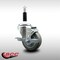 Service Caster 3.5'' SS Gray Poly Swivel 7/8'' Expanding Stem Caster with Brake SCC-SSEX20S3514-PPUB-TLB-78 - alternate 2